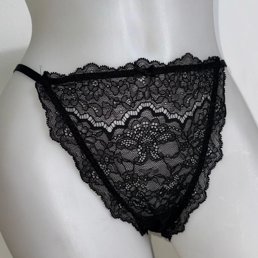 Victoria's Secret Black Lace Bra and Panty Set bra XL & XLarge NWT - Picture 5 of 8